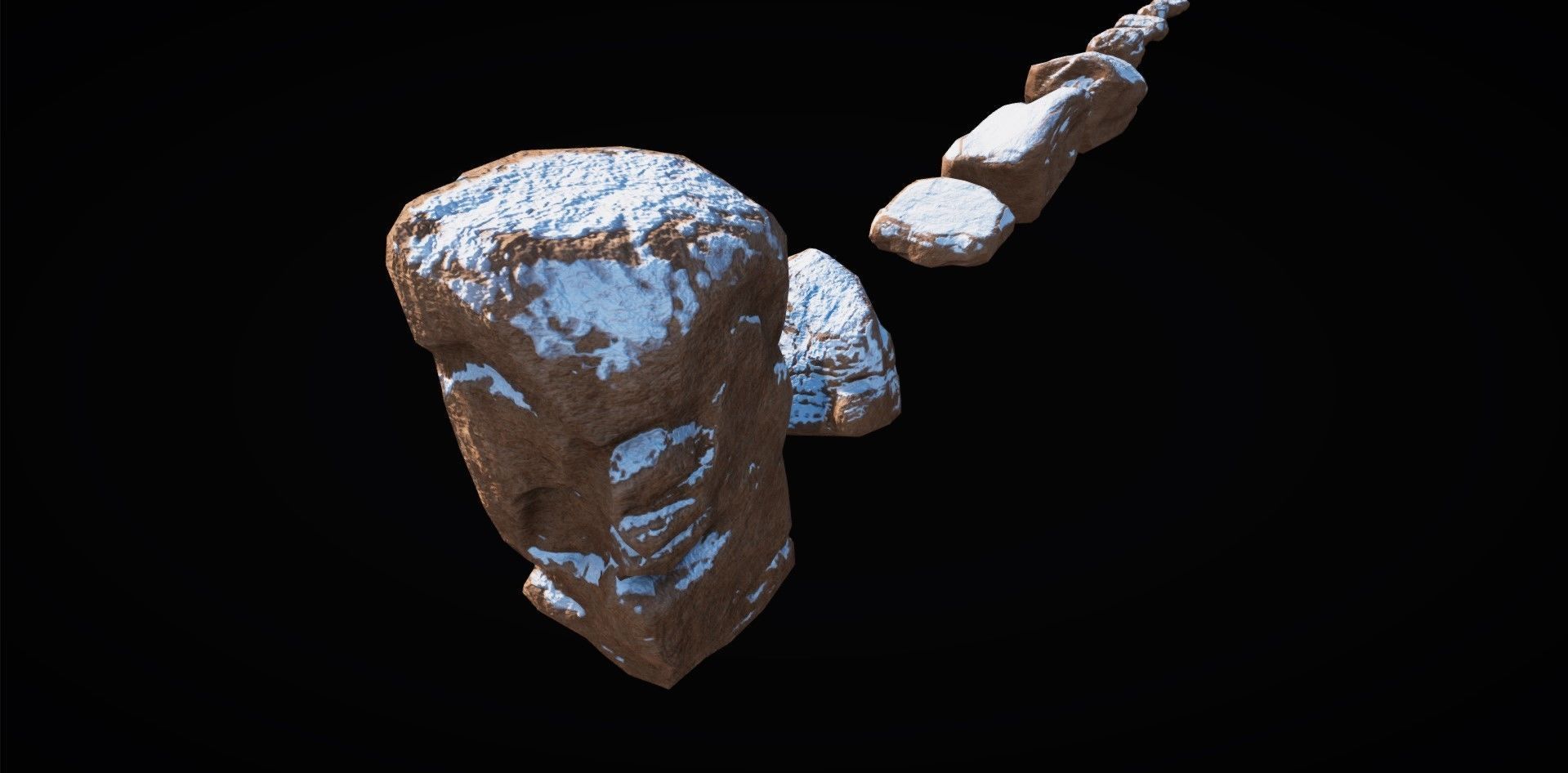 Realistic Rock Pack Volume 1 Low-poly 3D model_116
