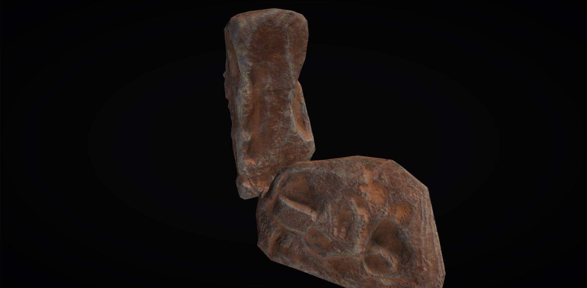 Realistic Rock Pack Volume 1 Low-poly 3D model_97