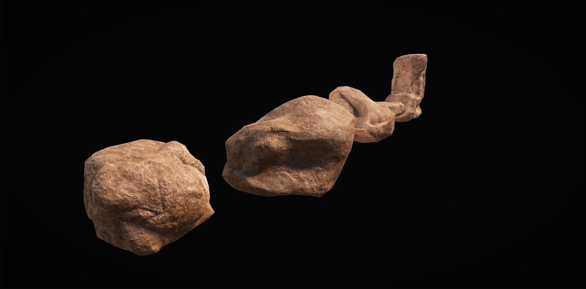 Realistic Rock Pack Volume 1 Low-poly 3D model_26