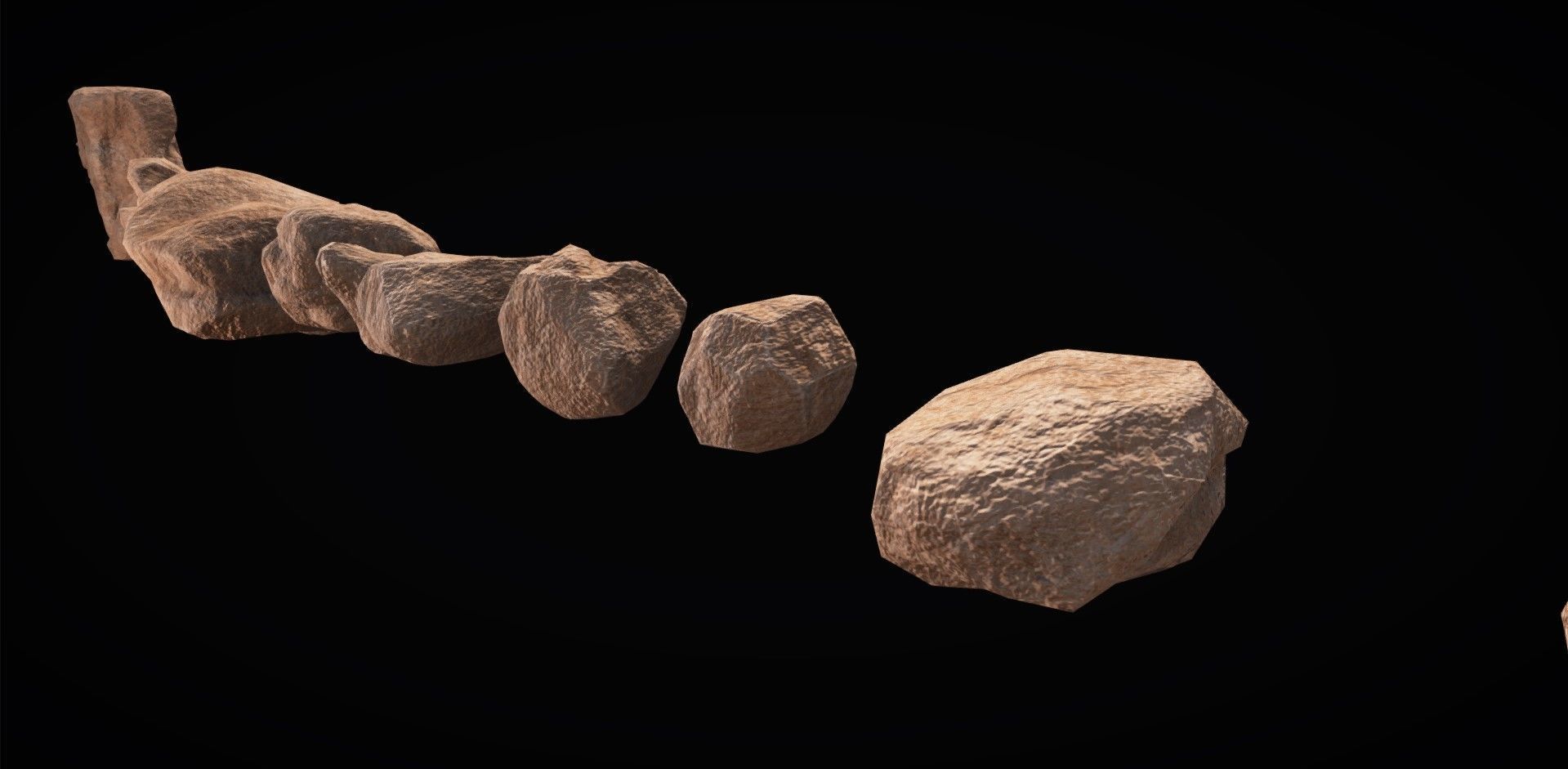 Realistic Rock Pack Volume 1 Low-poly 3D model_34