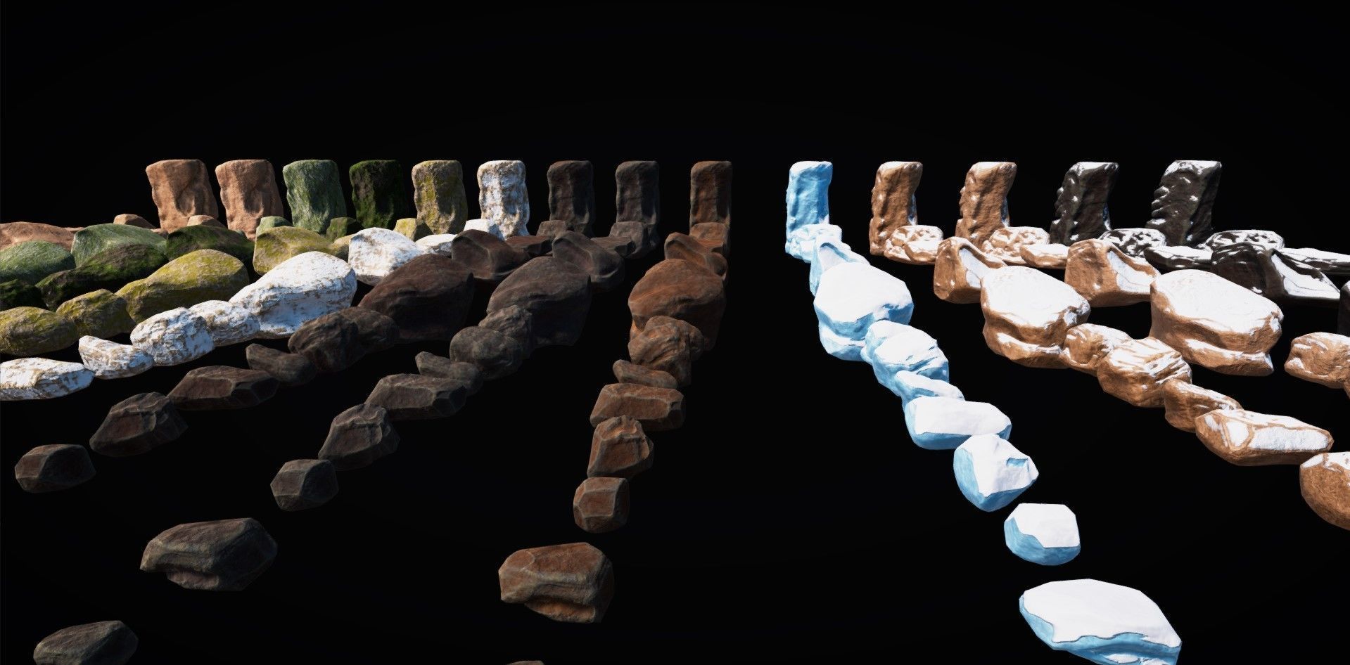 Realistic Rock Pack Volume 1 Low-poly 3D model_9