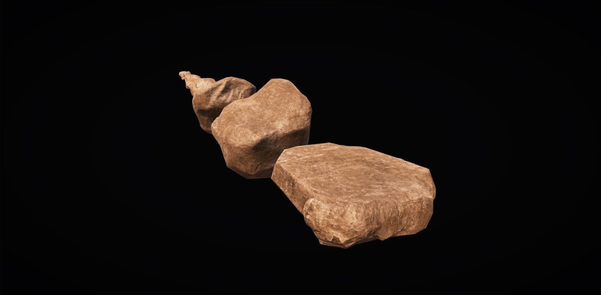 Realistic Rock Pack Volume 1 Low-poly 3D model_25
