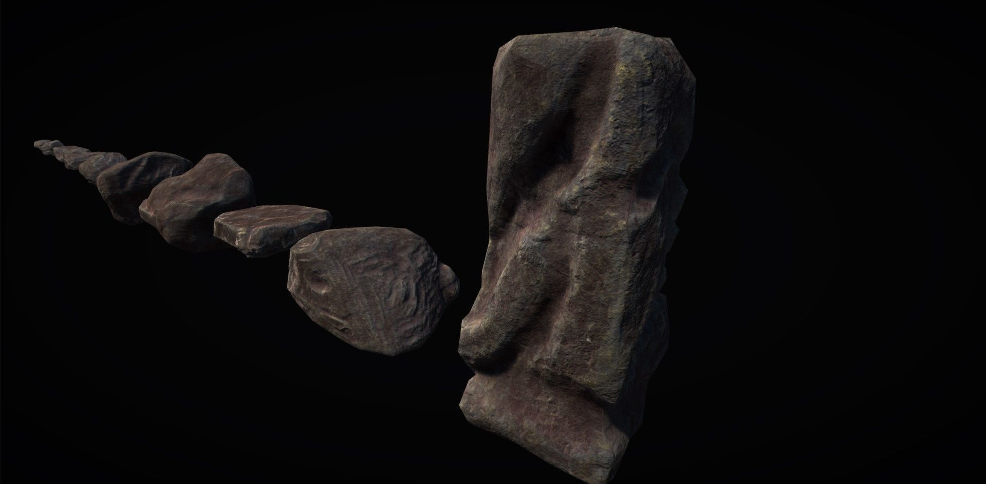 Realistic Rock Pack Volume 1 Low-poly 3D model_90