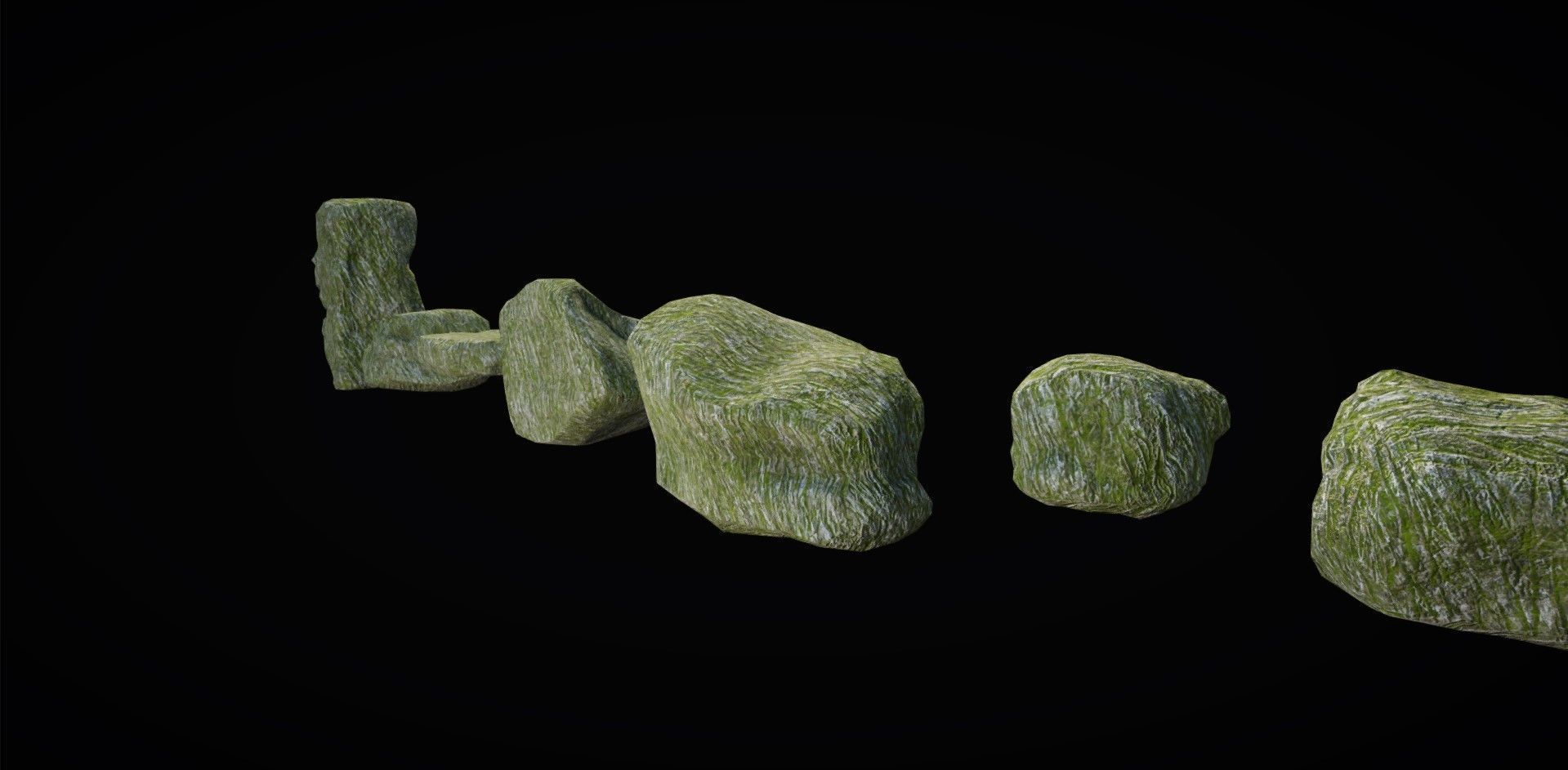 Realistic Rock Pack Volume 1 Low-poly 3D model_41
