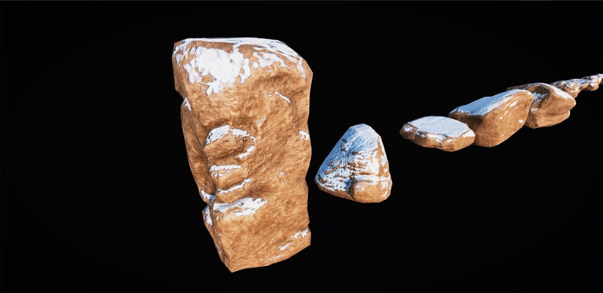 Realistic Rock Pack Volume 1 Low-poly 3D model_109