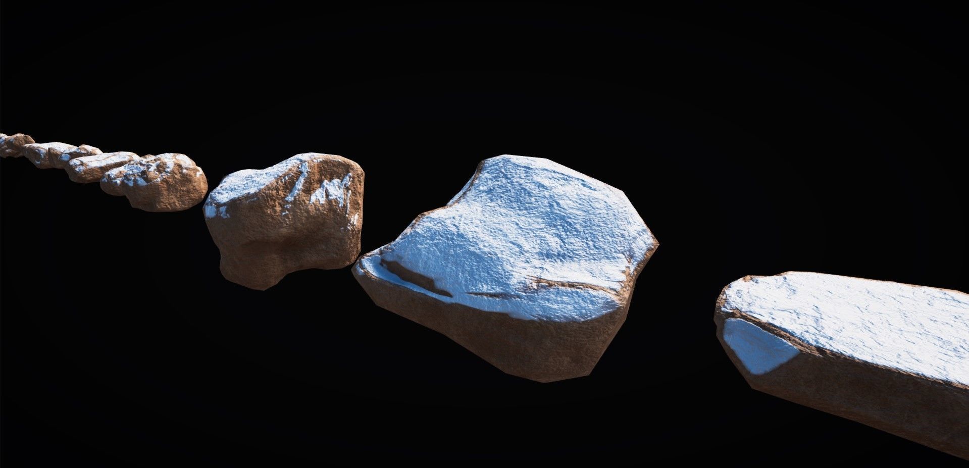 Realistic Rock Pack Volume 1 Low-poly 3D model_111