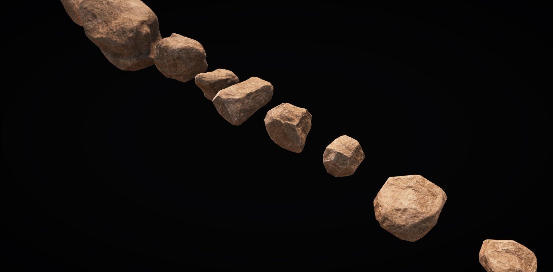 Realistic Rock Pack Volume 1 Low-poly 3D model_16