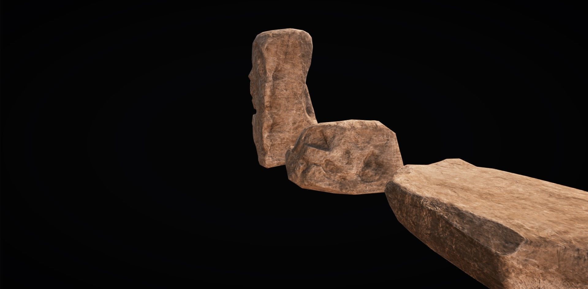 Realistic Rock Pack Volume 1 Low-poly 3D model_23