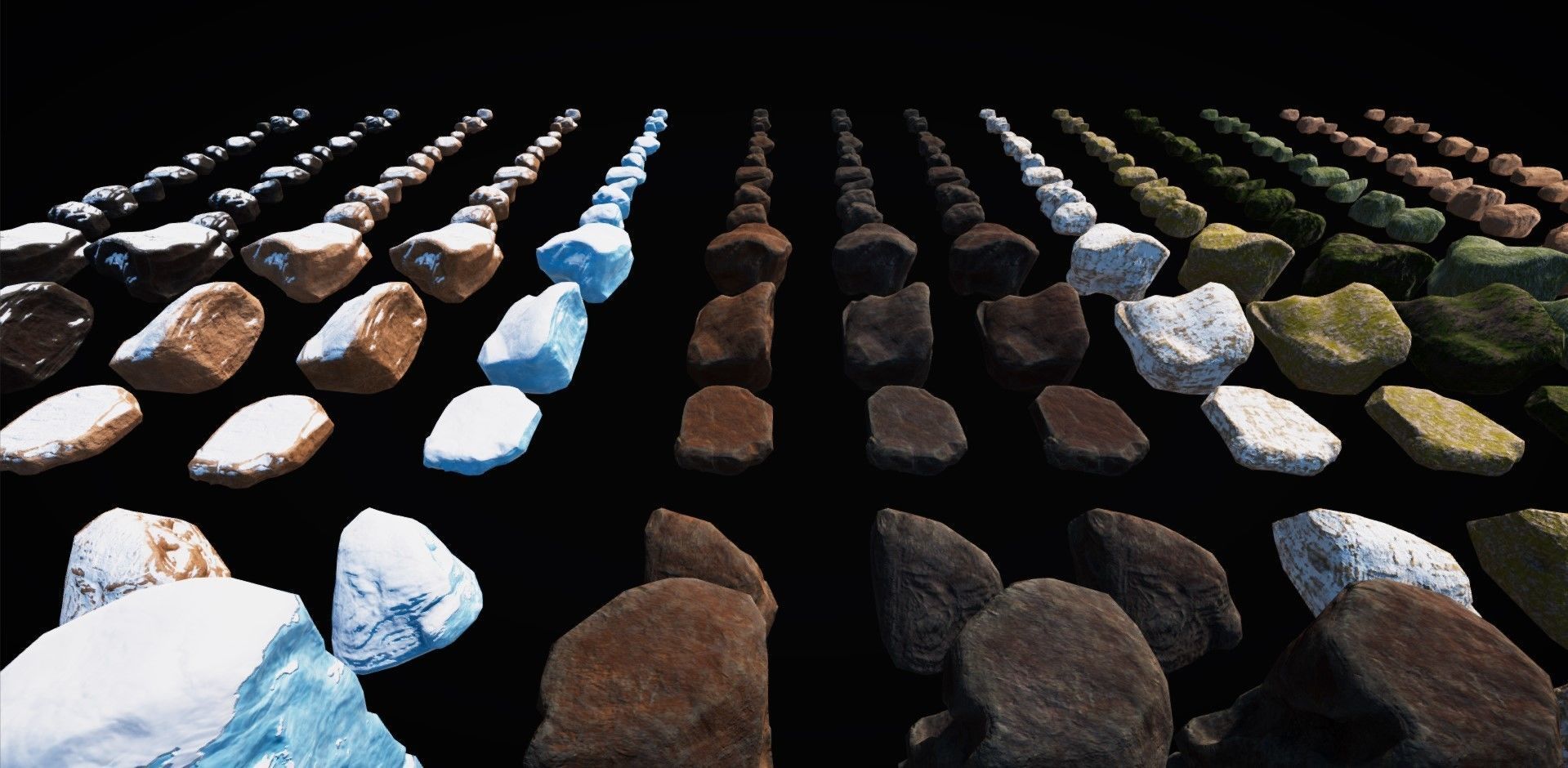 Realistic Rock Pack Volume 1 Low-poly 3D model_10