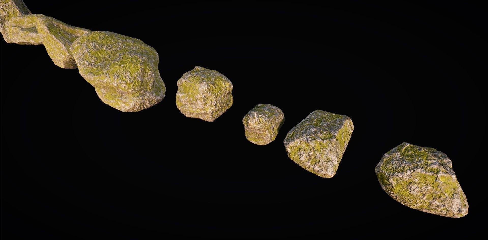 Realistic Rock Pack Volume 1 Low-poly 3D model_60