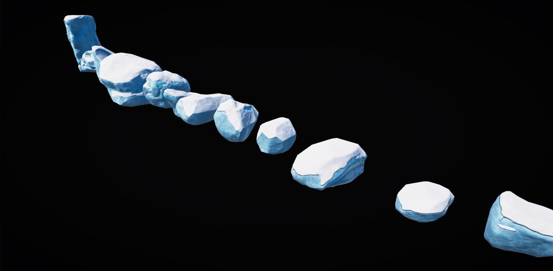 Realistic Rock Pack Volume 1 Low-poly 3D model_124