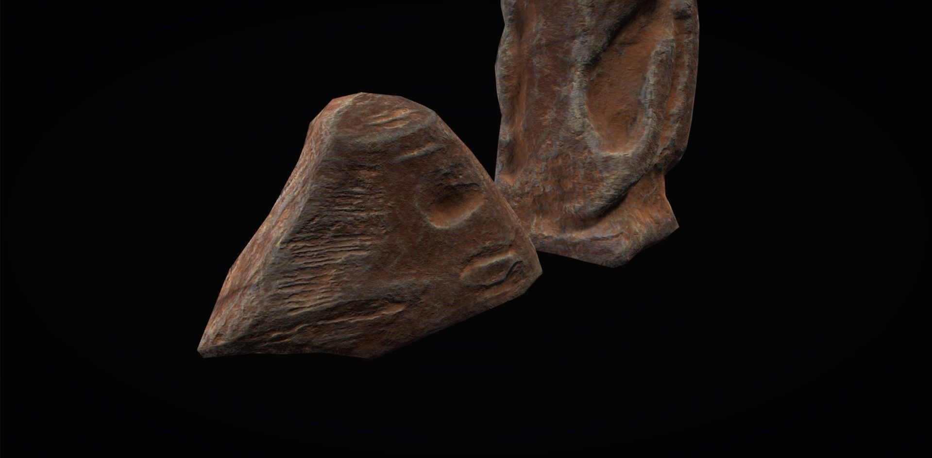 Realistic Rock Pack Volume 1 Low-poly 3D model_99