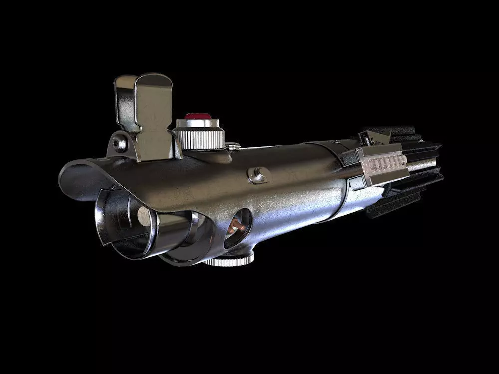 Anakin Luke Rey Lightsaber 3D model_0