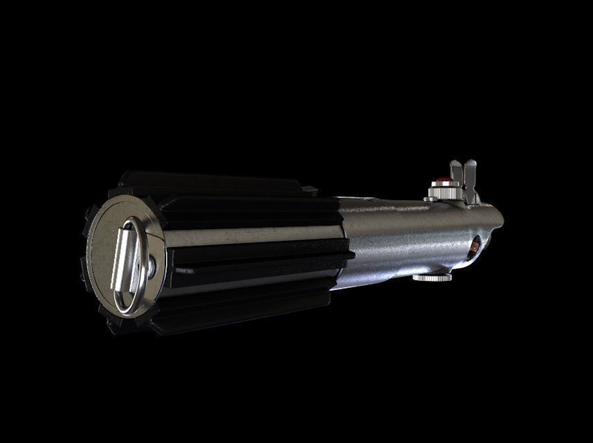 Anakin Luke Rey Lightsaber 3D model_4