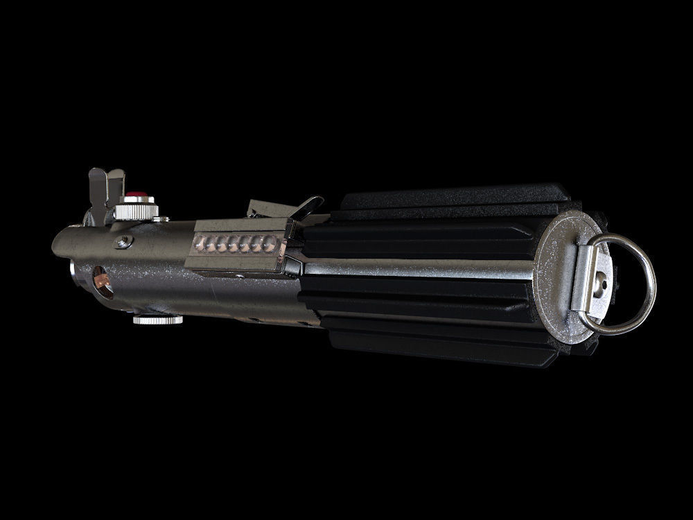 Anakin Luke Rey Lightsaber 3D model_1