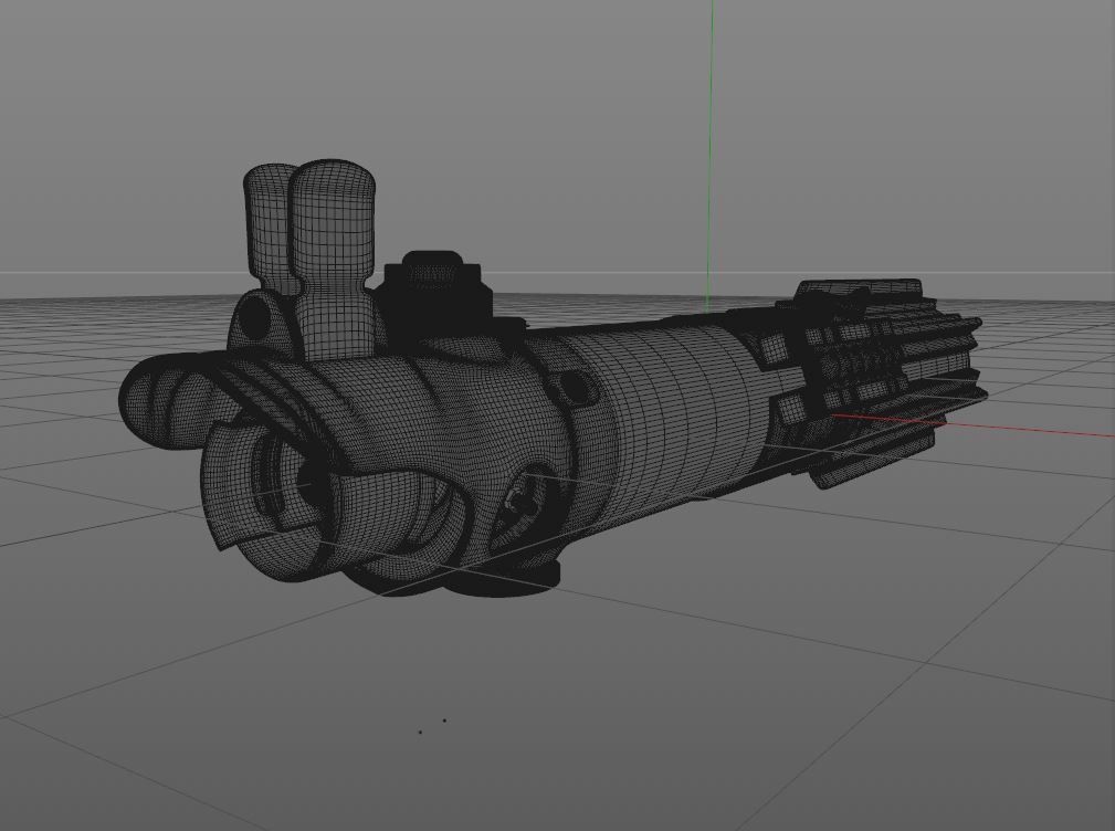 Anakin Luke Rey Lightsaber 3D model_6