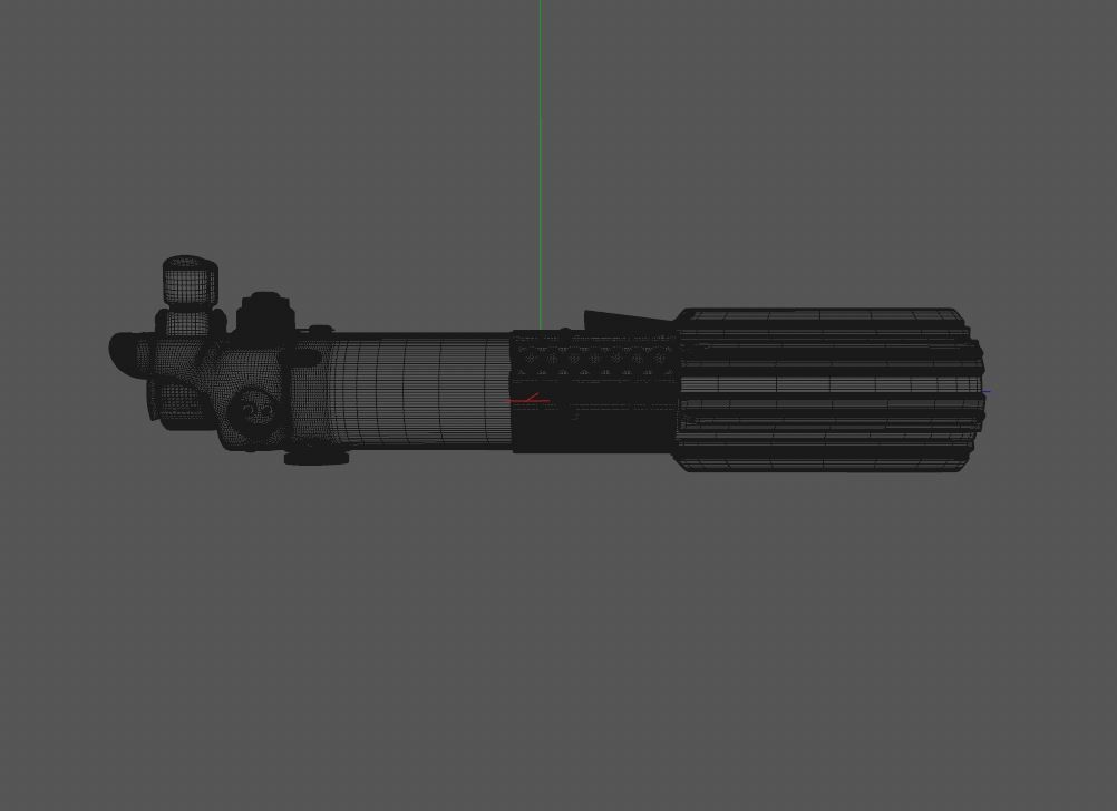 Anakin Luke Rey Lightsaber 3D model_5