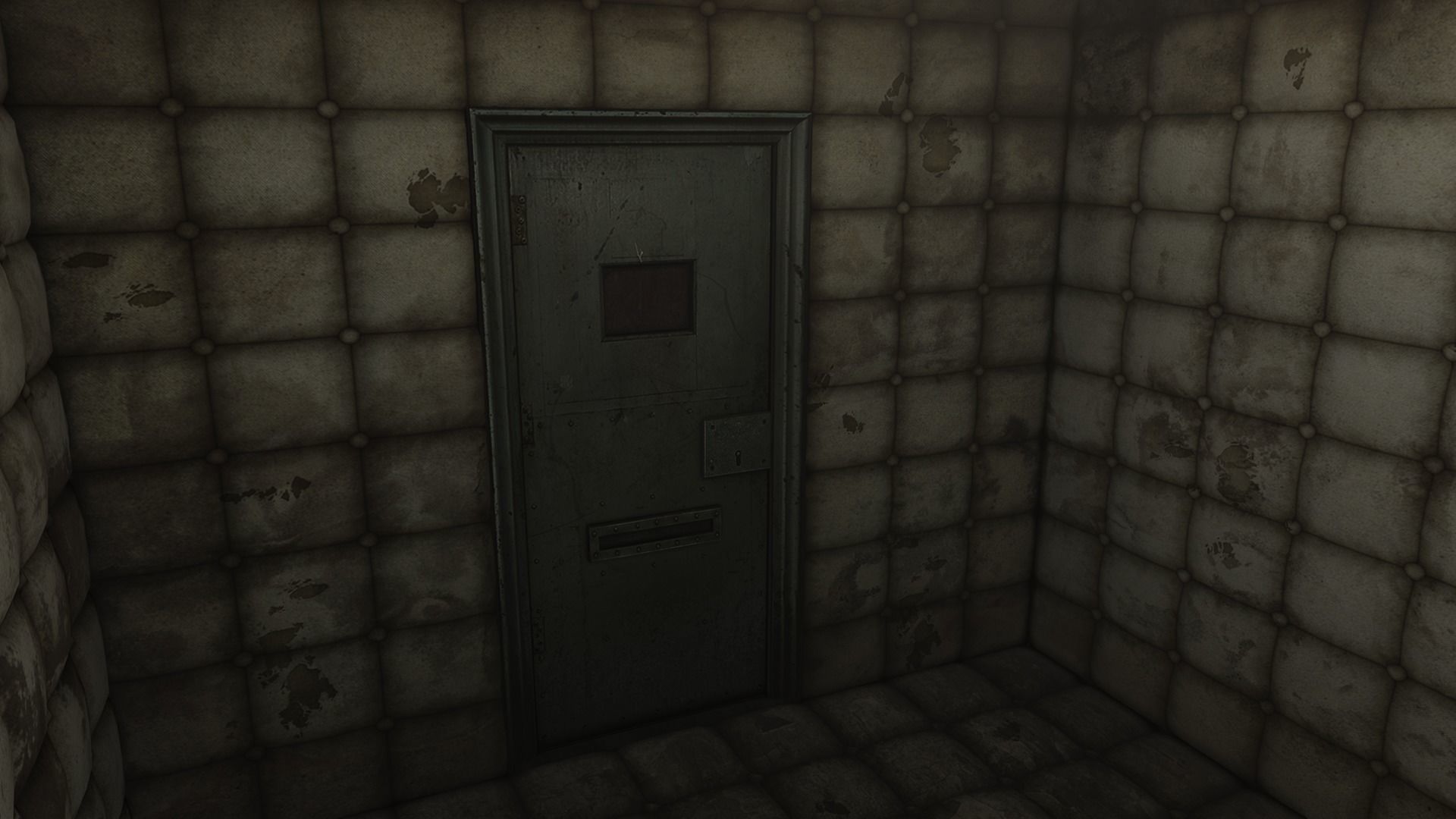 Low Poly Insane Asylum Corridor With PBR Materials Low-poly 3D model_10