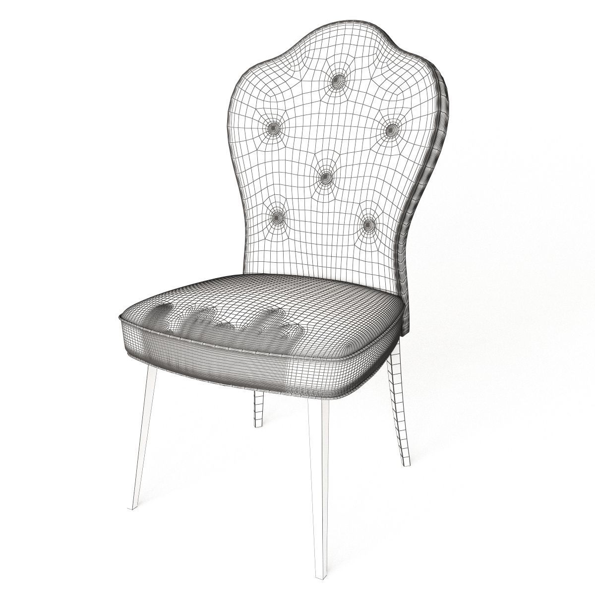 Chair Bolton 3D model_2