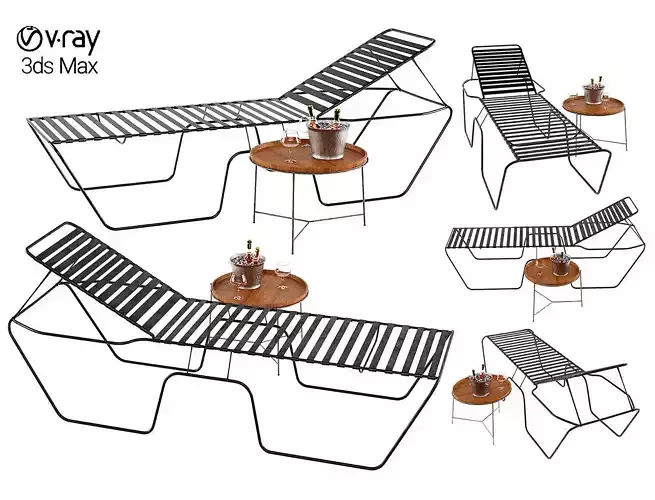 Windward Design Group Neptune Chaise Lounge 18 seat height