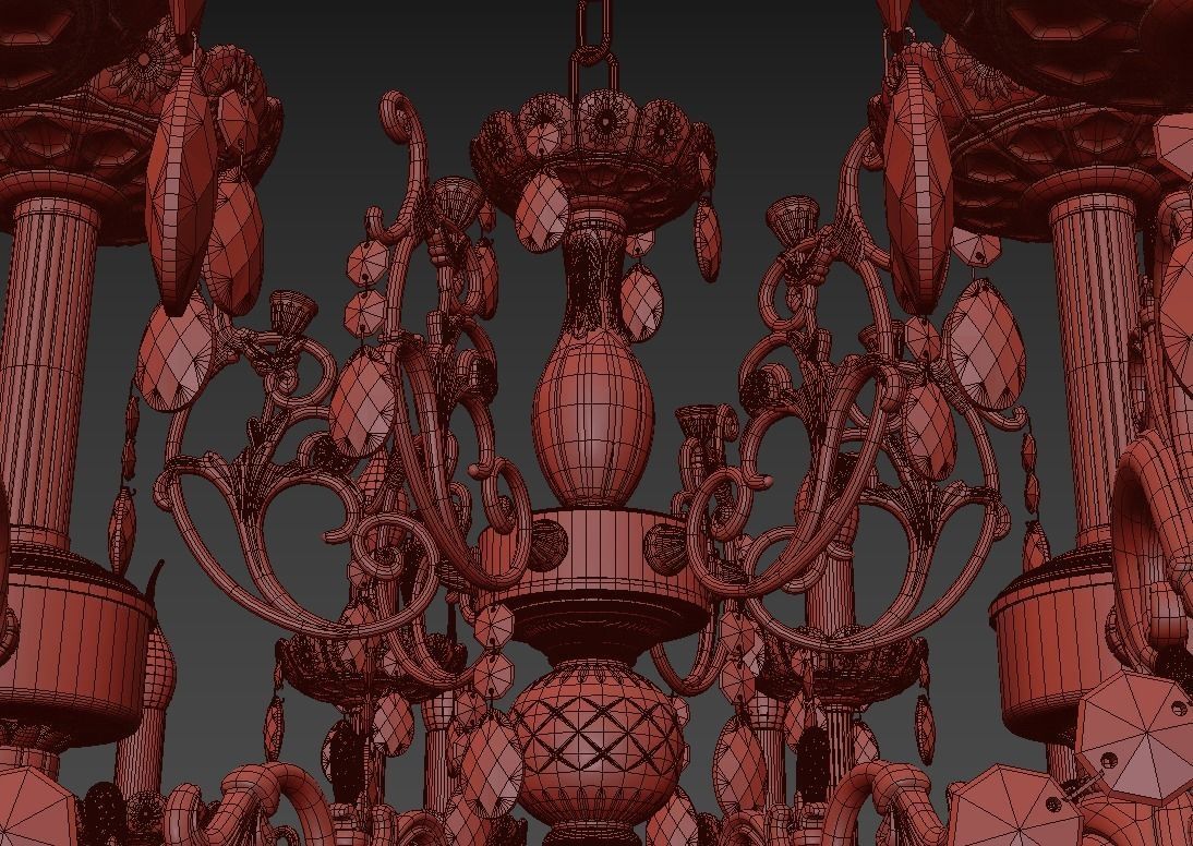 Chandelier Colzano E 1 1 24 200 CG 3D model_4