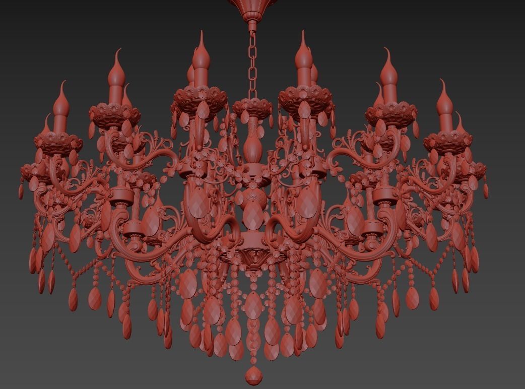 Chandelier Colzano E 1 1 24 200 CG 3D model_1