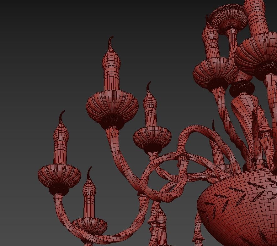 Chandelier Novara E 1 1 15 G 3D model_4