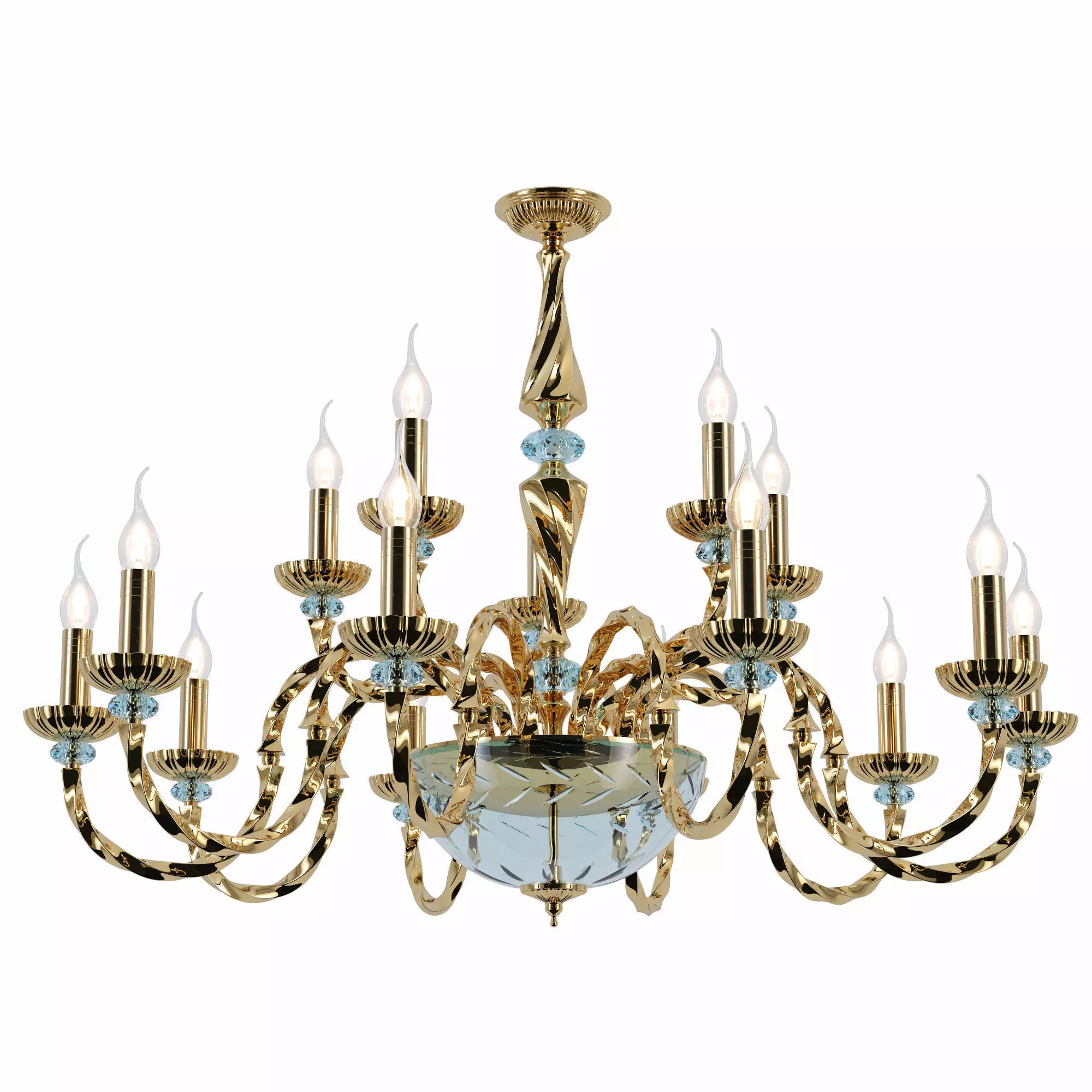 Chandelier Novara E 1 1 15 G 3D model_0