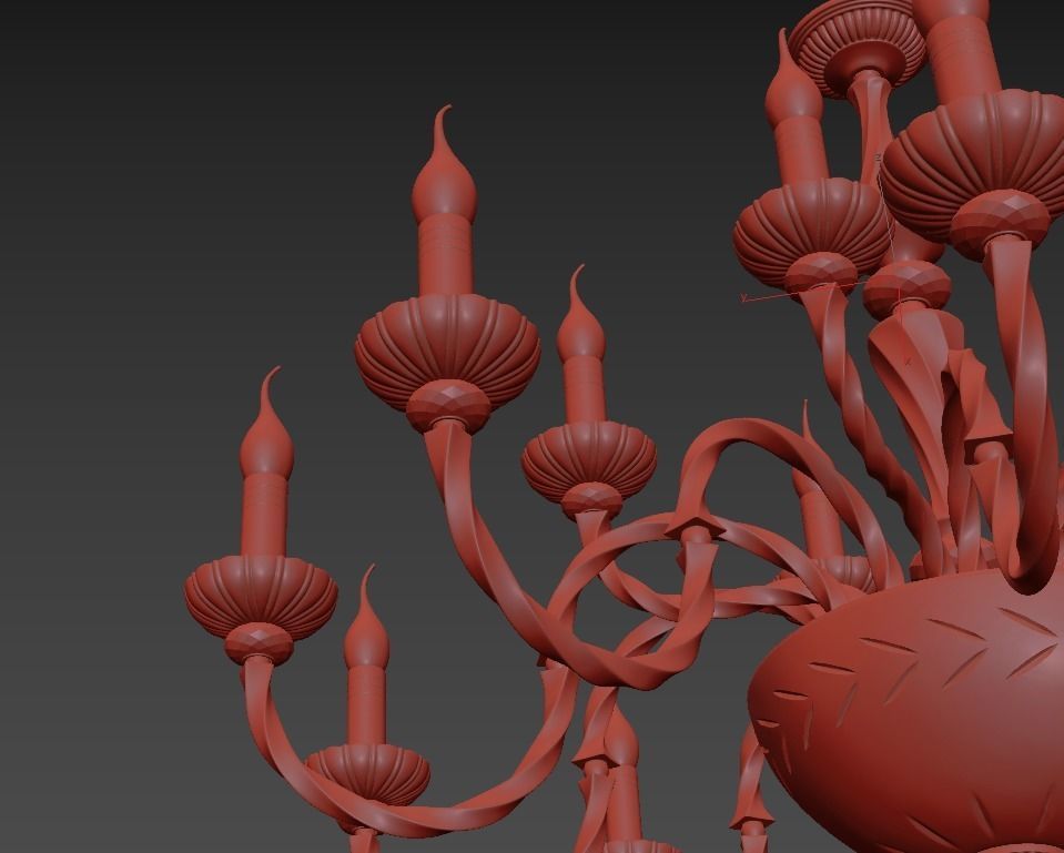 Chandelier Novara E 1 1 15 G 3D model_3