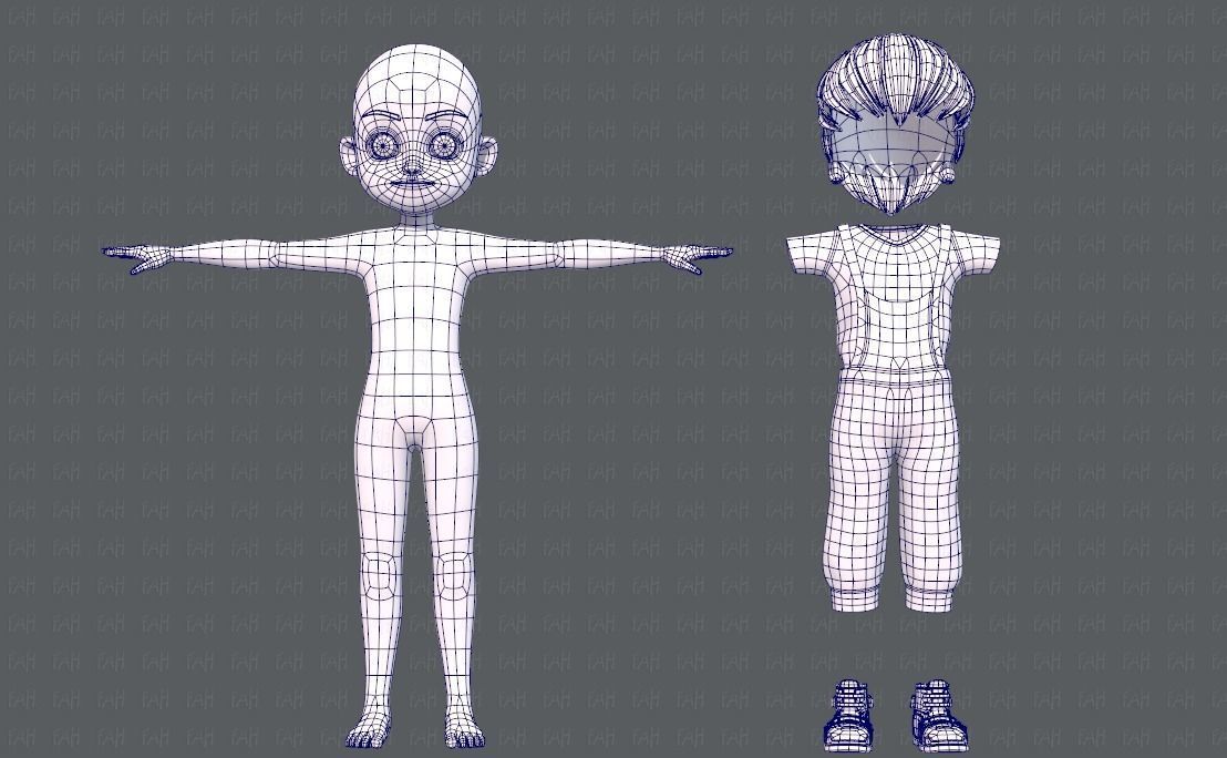 Base BoyV05 Clothing V01 3D model_2