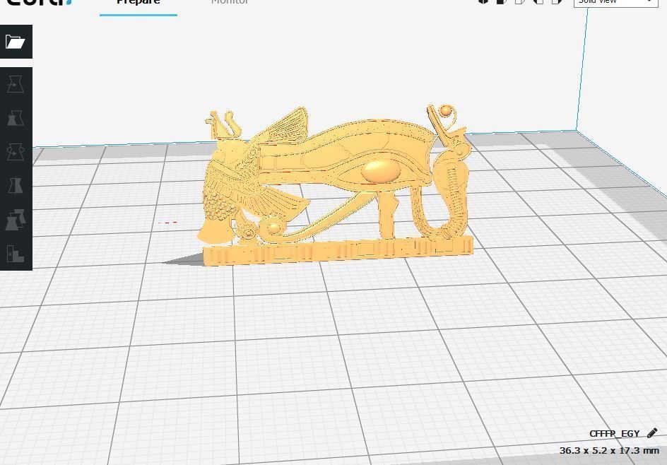  Ancient Egypt -Eye Of Horus Low-poly 3D model_6