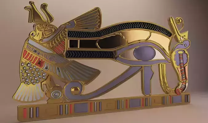  Ancient Egypt -Eye Of Horus Low-poly 3D model