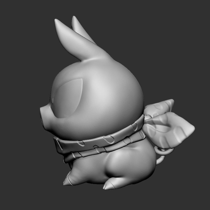 P Chan Fan Art  3D print model_1