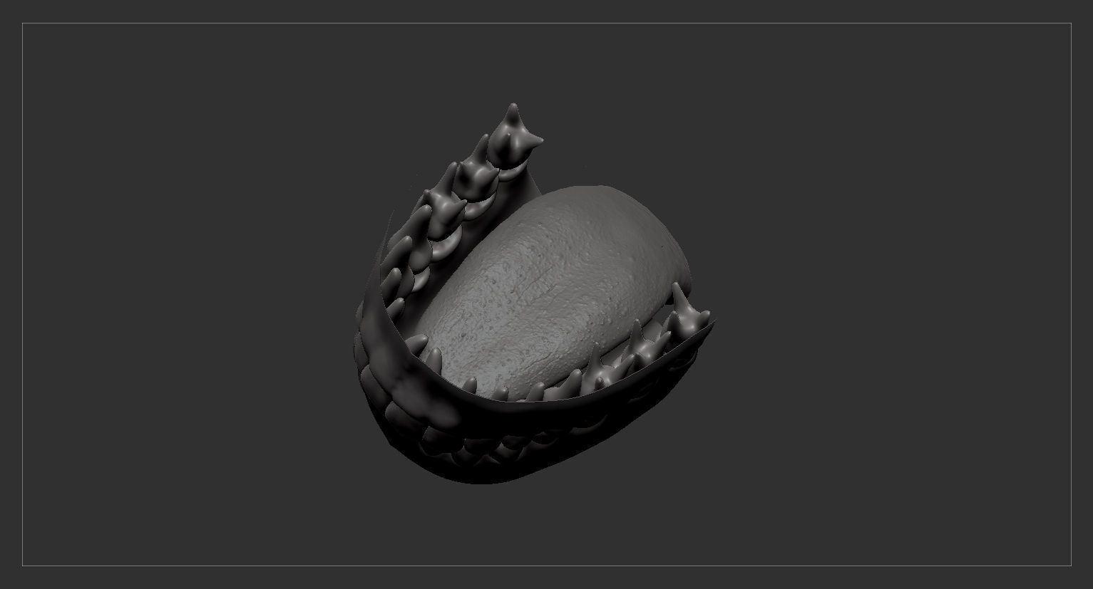 Muscular Male Basemesh 3D model_14