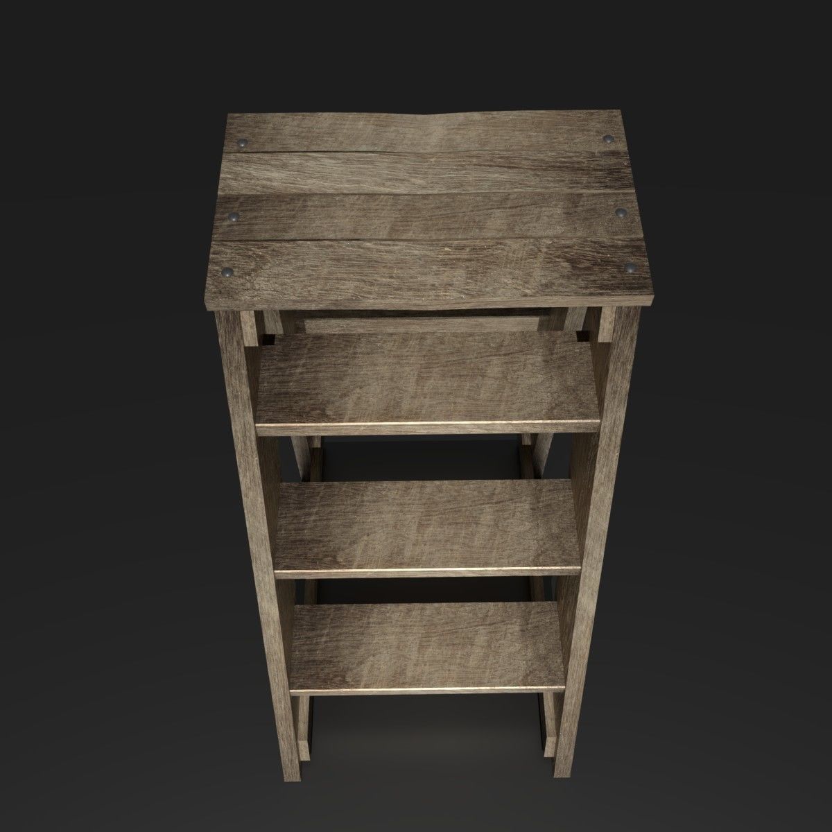 Wood Ladder Pack Low-poly 3D model_8