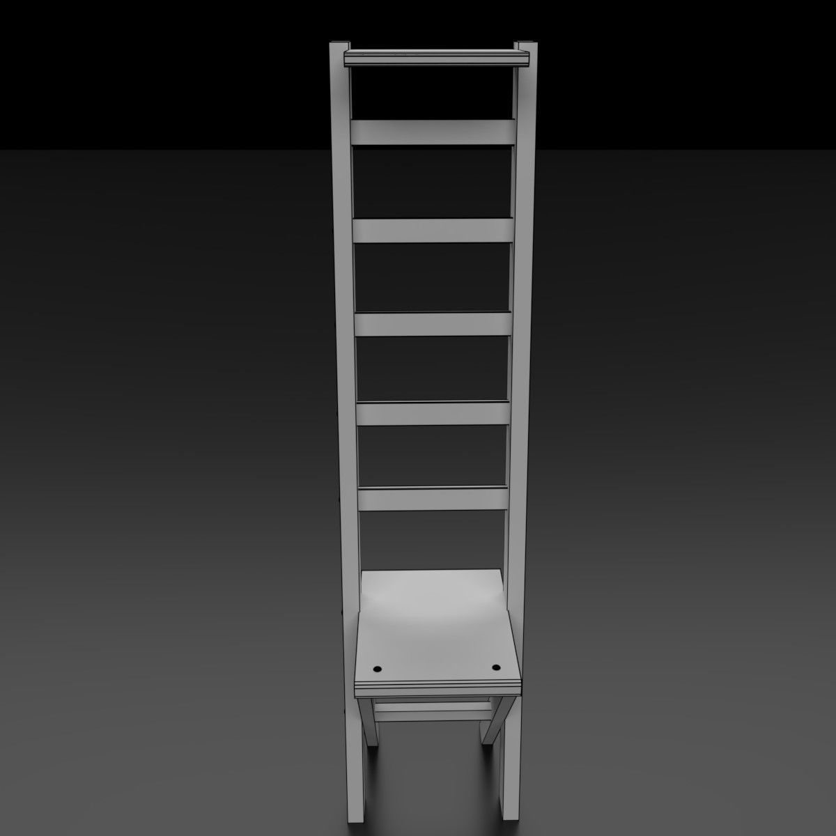 Wood Ladder Pack Low-poly 3D model_18