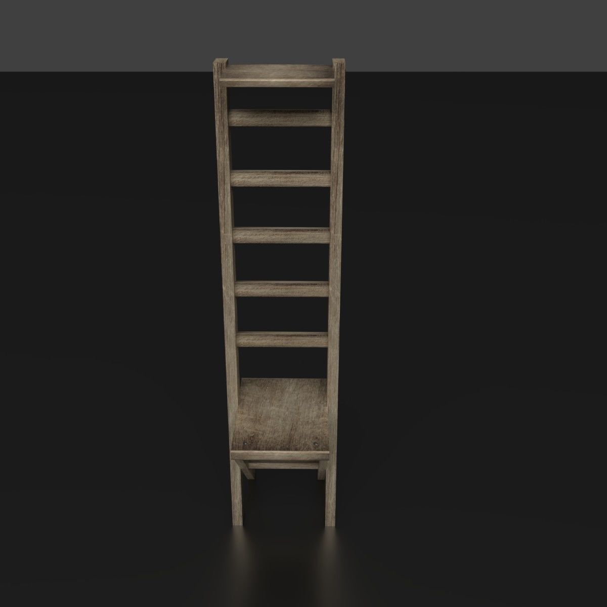 Wood Ladder Pack Low-poly 3D model_1