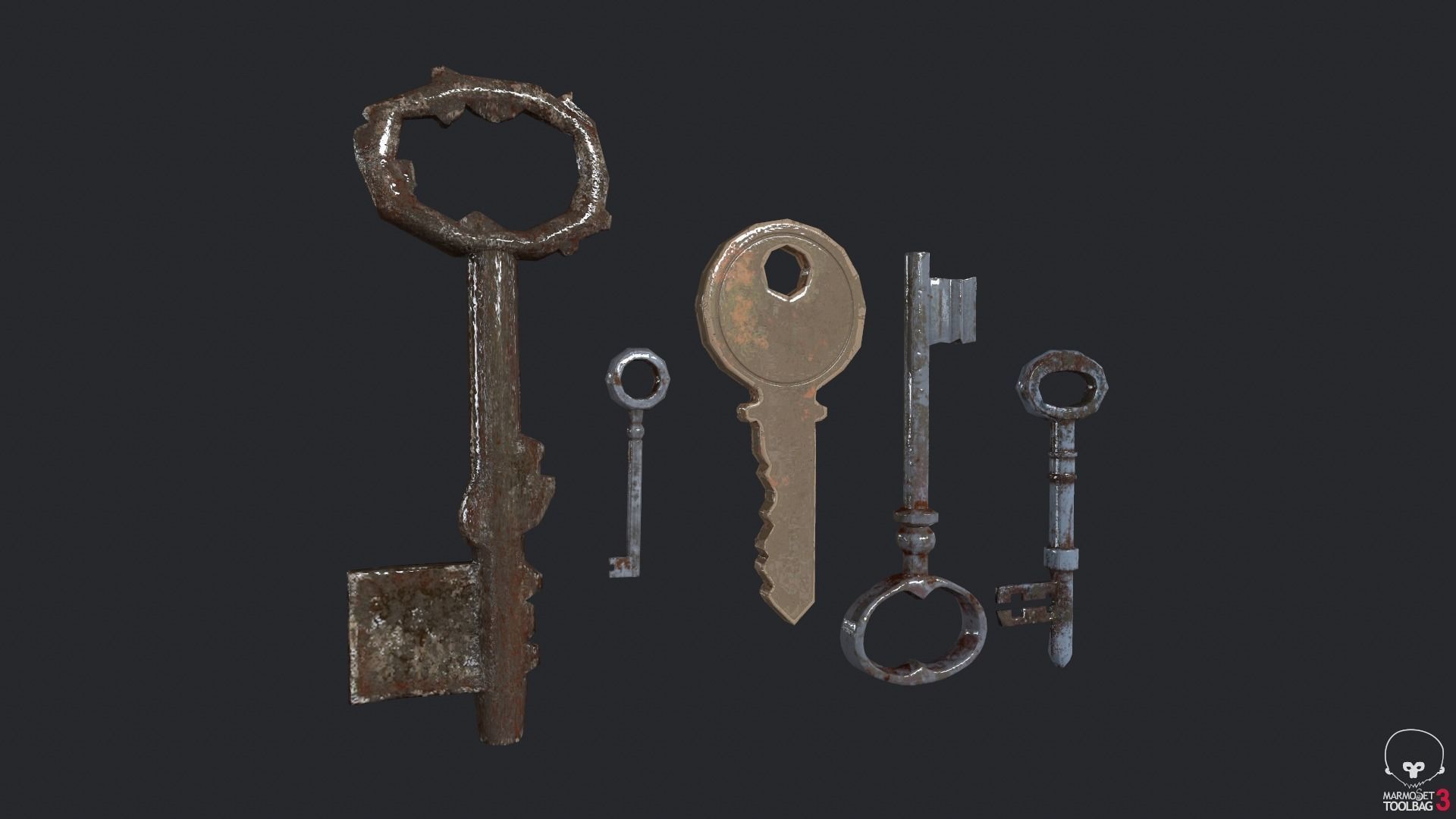 Horror Props Pack Low-poly 3D model_6