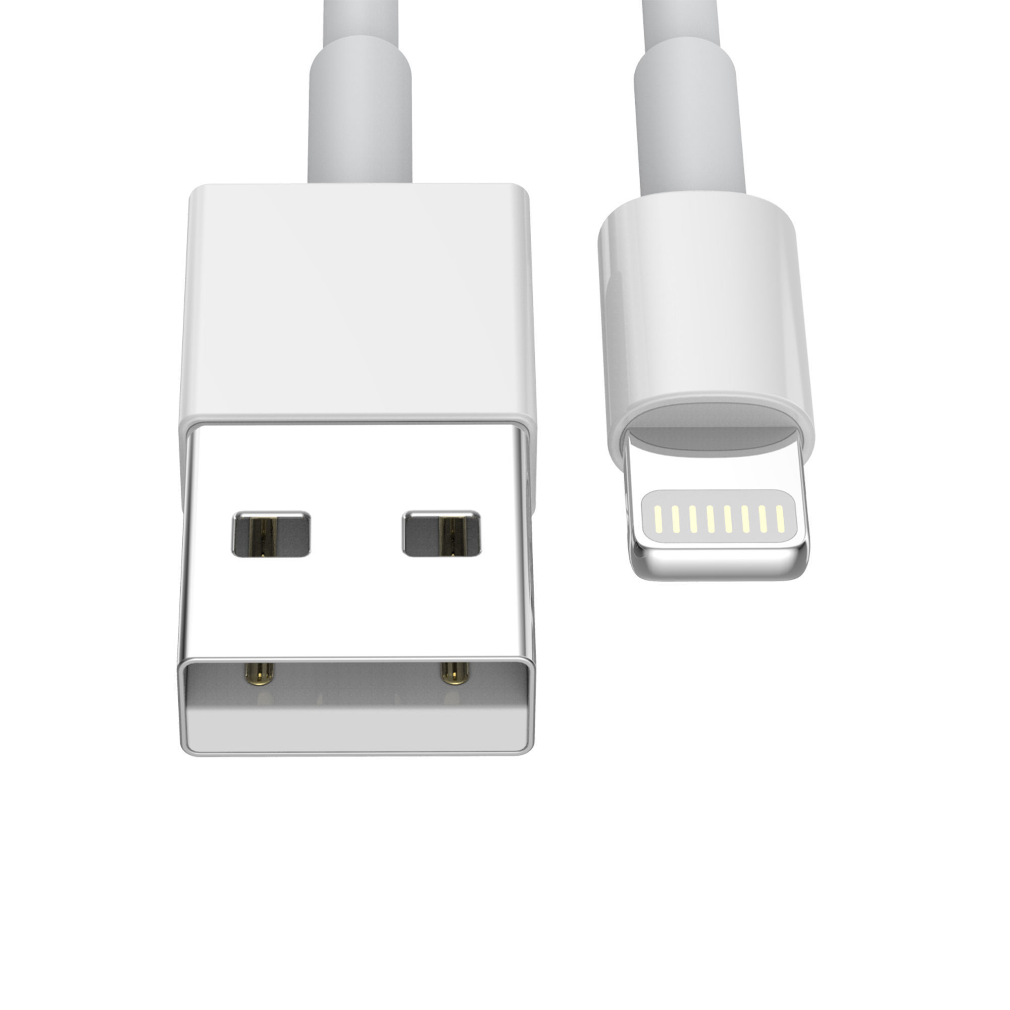 Apple Lightning to USB cable 3D model 3D model_1