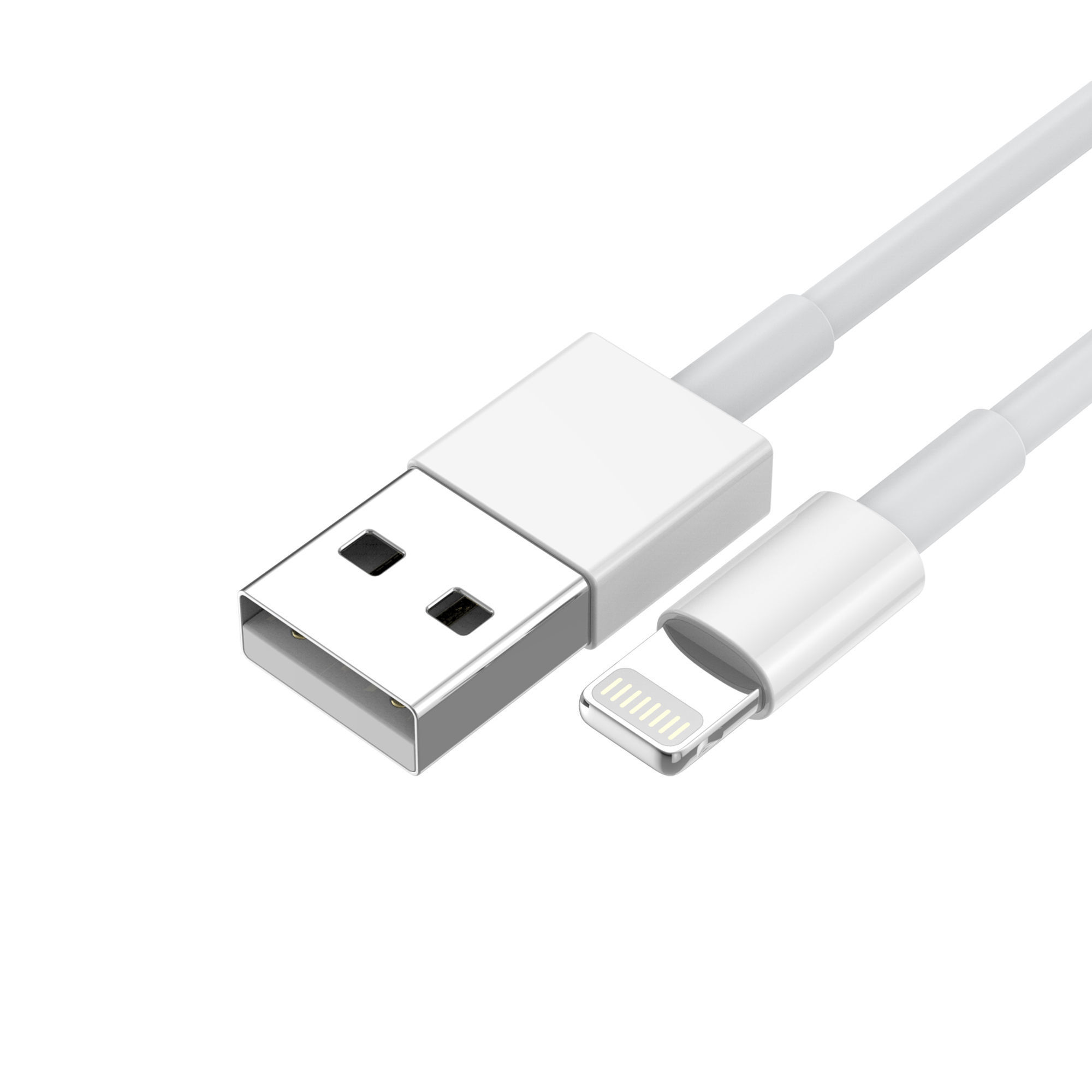 Apple Lightning to USB cable 3D model 3D model_3