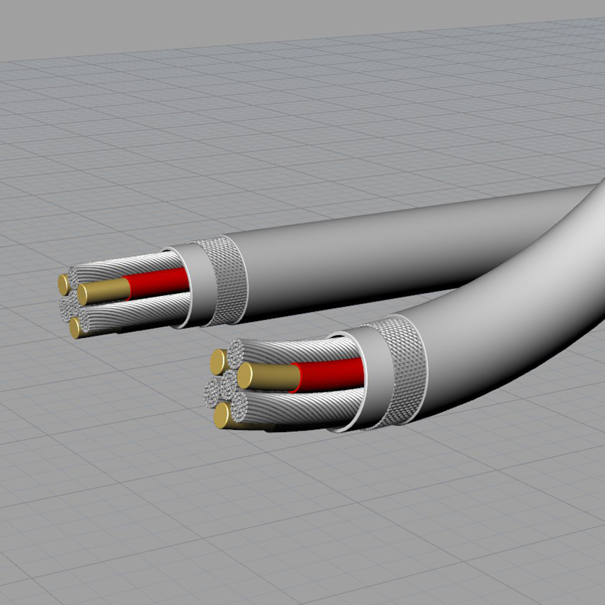 Apple Lightning to USB cable 3D model 3D model_6