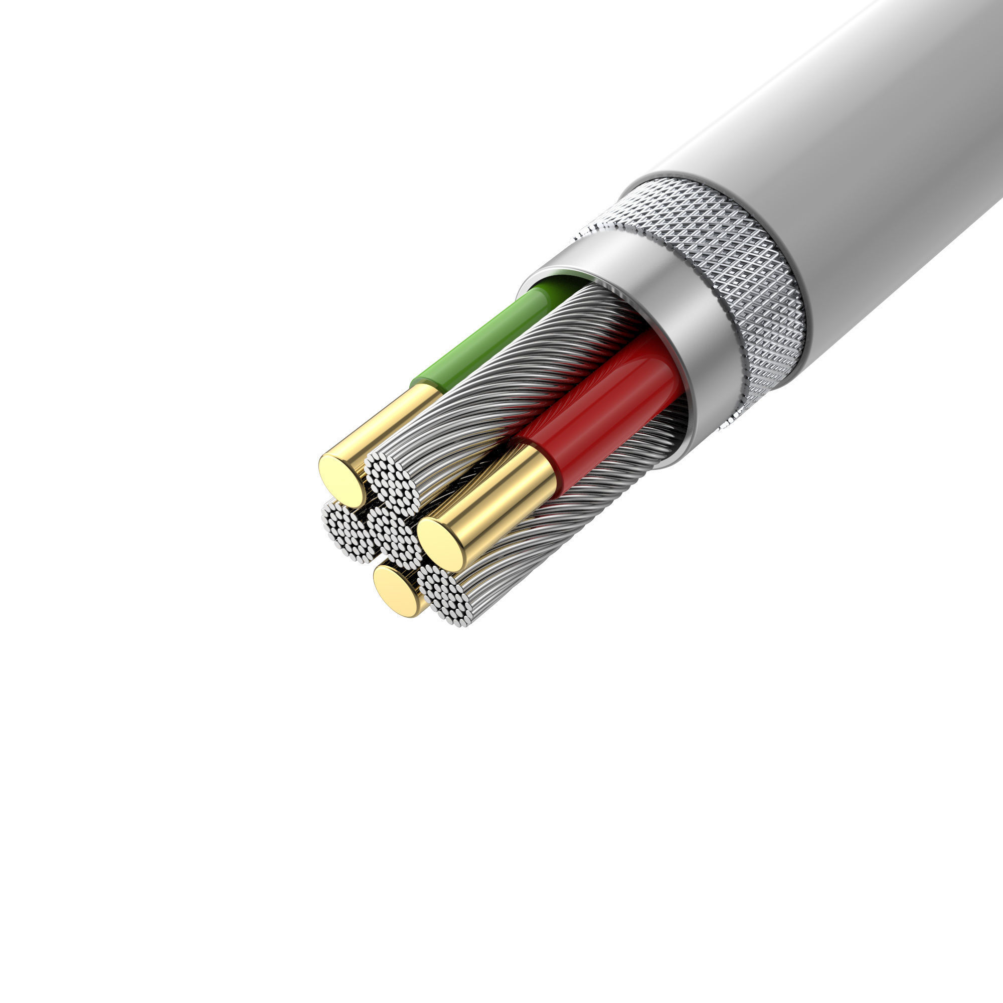 Apple Lightning to USB cable 3D model 3D model_7