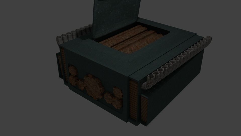 Car engine 3D print model_2