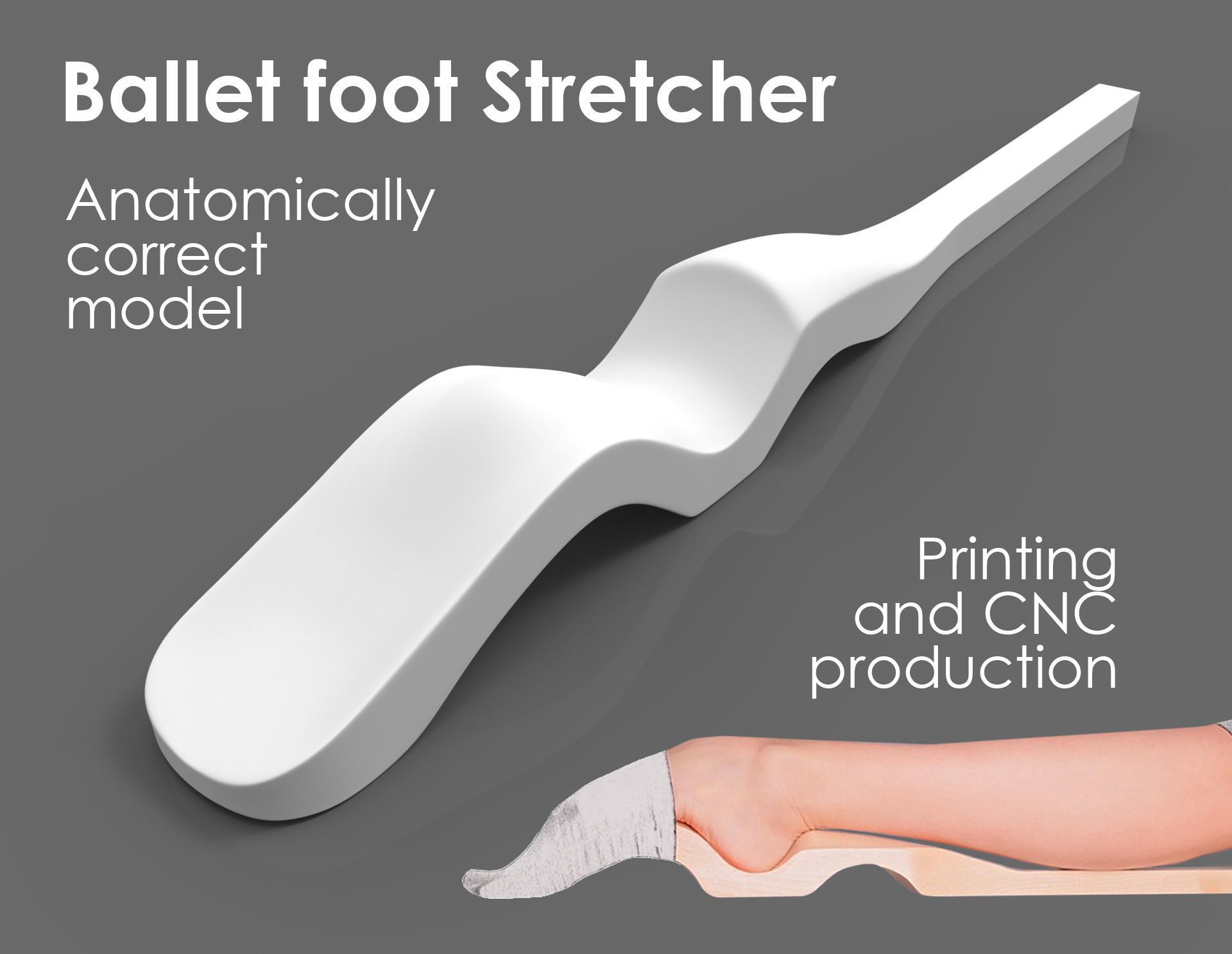 3D Foot stretcher for the ballet CGTrader