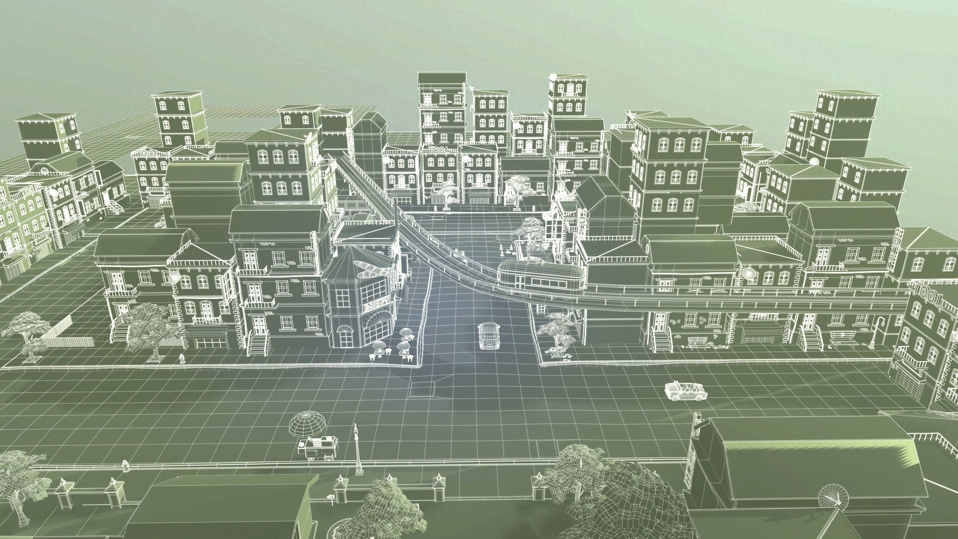 Asset - Cartoons - Street 3D Model Low-poly 3D model_12