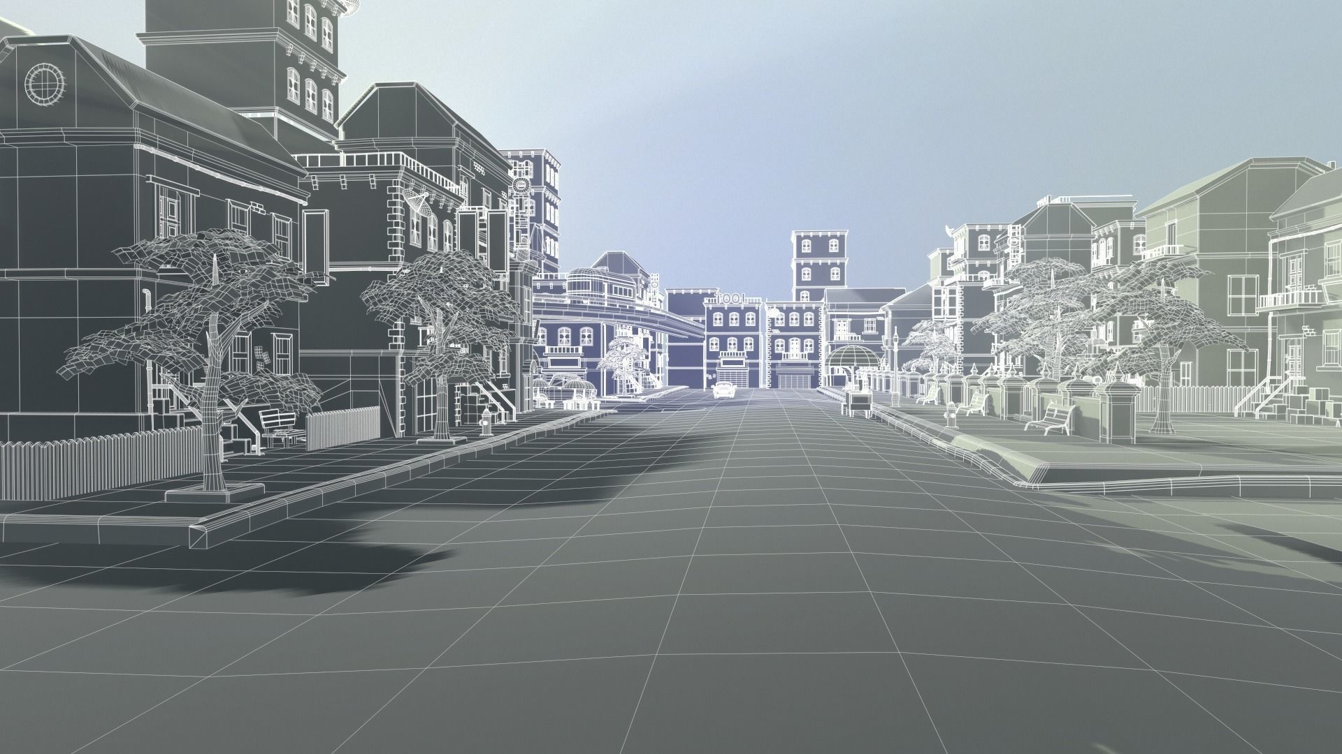 Asset - Cartoons - Street 3D Model Low-poly 3D model_11