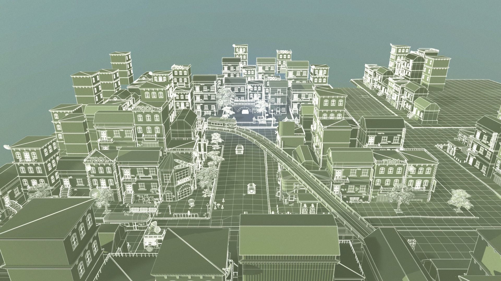 Asset - Cartoons - Street 3D Model Low-poly 3D model_14