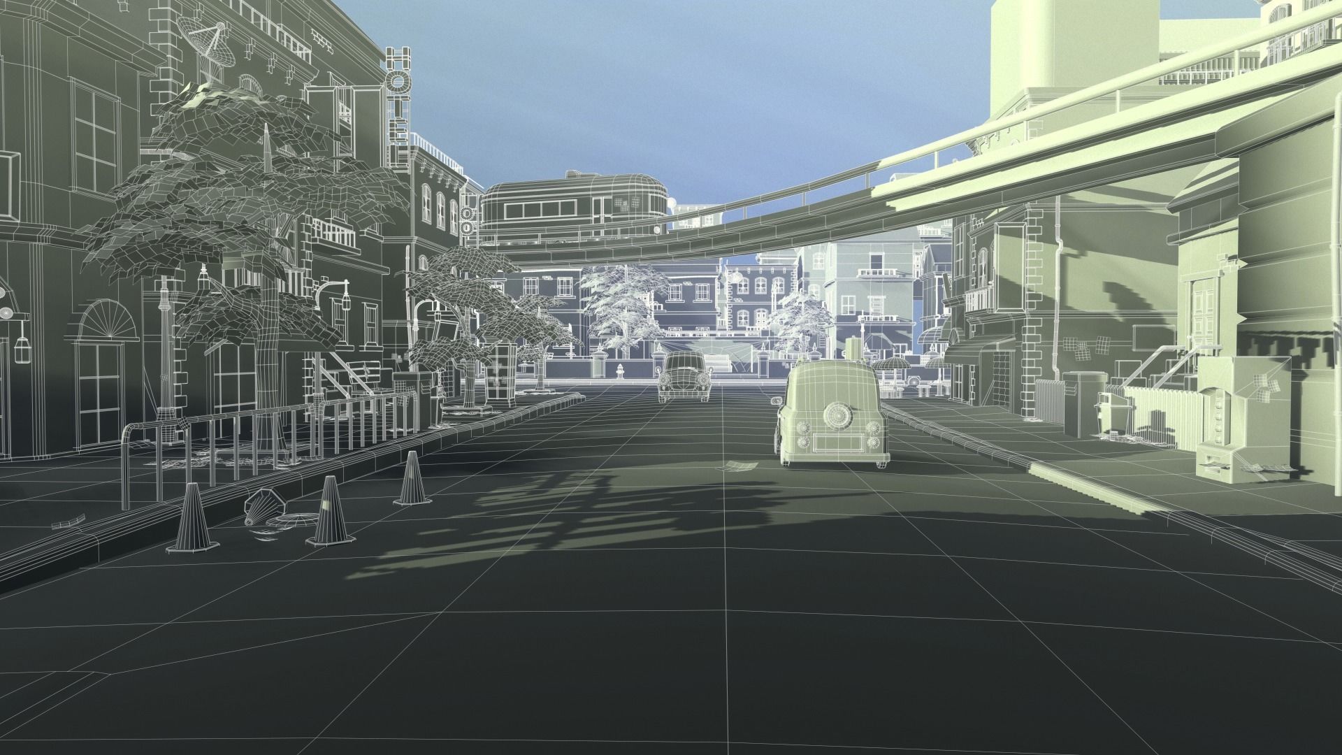 Asset - Cartoons - Street 3D Model Low-poly 3D model_10