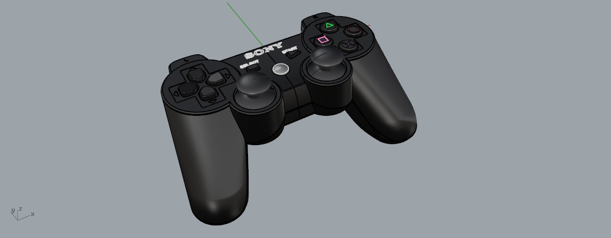 Controller PS3 3D model_22