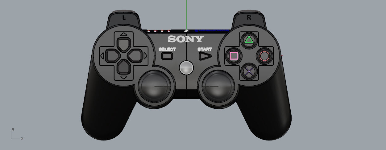 Controller PS3 3D model_23